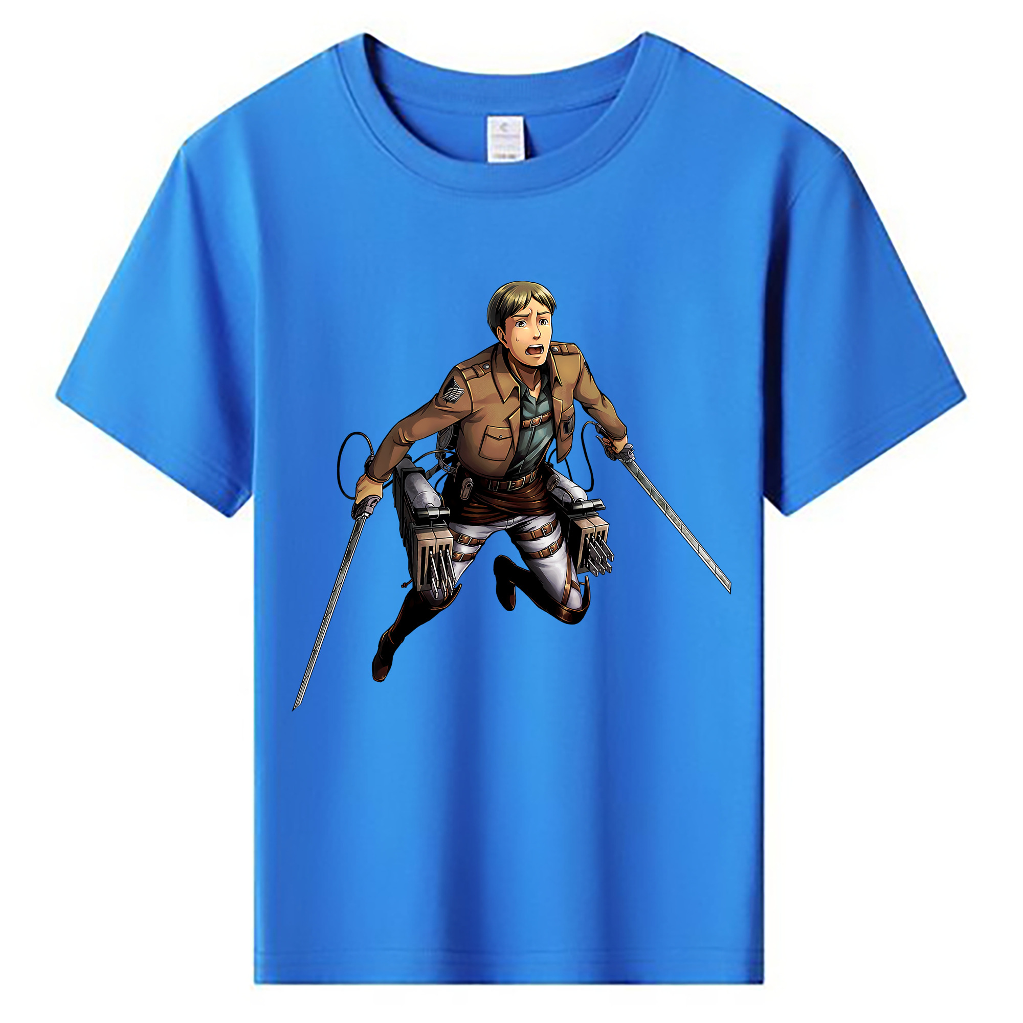 （画像用） 進撃の巨人 Attack on Titan 綿100％キッズTシャツ（フロントプリント）